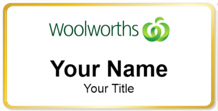 Custom name badges for Woolworths