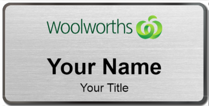Custom name badges for Woolworths