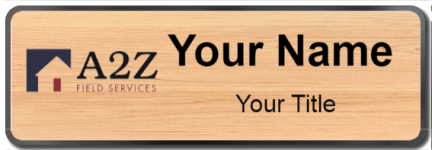 Custom name badges for A2Z Field Services