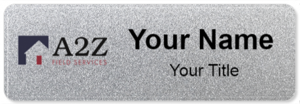 Custom name badges for A2Z Field Services