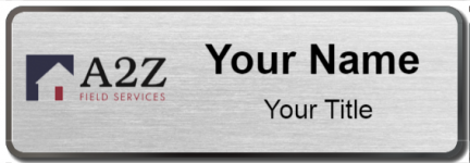 Custom name badges for A2Z Field Services