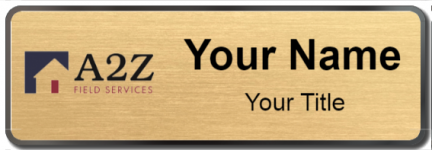 Custom name badges for A2Z Field Services