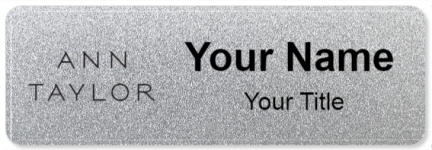 Custom name badges for Ann Taylor