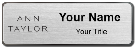 Custom name badges for Ann Taylor