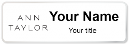 Custom name badges for Ann Taylor