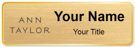 Custom name badges for Ann Taylor