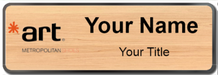 Custom name badges for Art Metropolitan Shoes