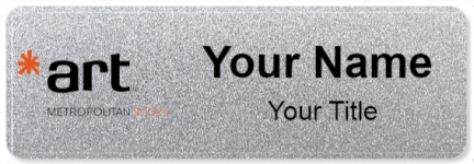 Custom name badges for Art Metropolitan Shoes