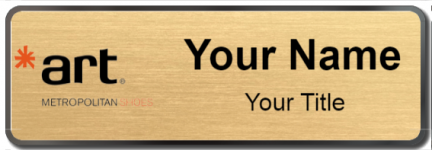 Custom name badges for Art Metropolitan Shoes