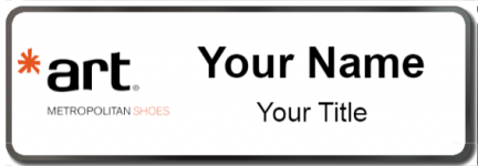 Custom name badges for Art Metropolitan Shoes
