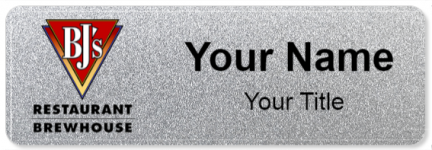 Custom name badges for BJs Restaurant Brewhouse