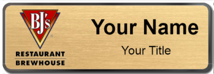 Custom name badges for BJs Restaurant Brewhouse