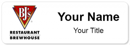 Custom name badges for BJs Restaurant Brewhouse