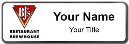 Custom name badges for BJs Restaurant Brewhouse