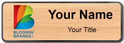 Custom name badges for Bloomin Brands