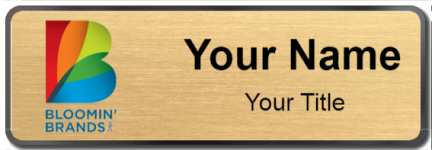 Custom name badges for Bloomin Brands