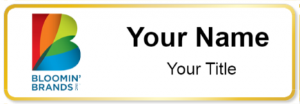 Custom name badges for Bloomin Brands