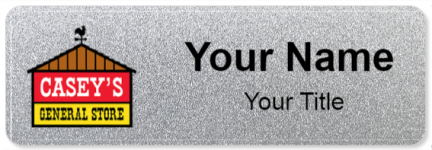 Custom name badges for Caseys General Store
