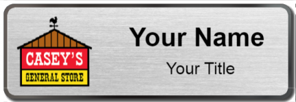 Custom name badges for Caseys General Store