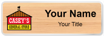 Custom name badges for Caseys General Store