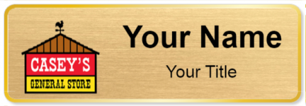 Custom name badges for Caseys General Store