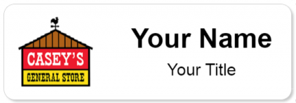 Custom name badges for Caseys General Store