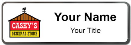 Custom name badges for Caseys General Store