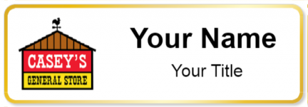 Custom name badges for Caseys General Store