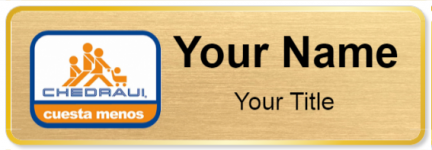 Custom name badges for Chedraui