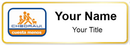 Custom name badges for Chedraui