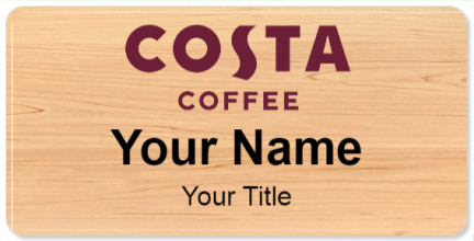 Custom name badges for Costa Coffee
