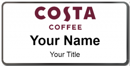 Custom name badges for Costa Coffee
