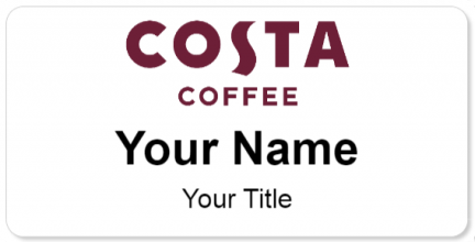 Custom name badges for Costa Coffee