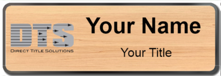 Custom name badges for Direct Title Solutions