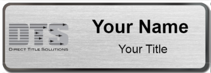 Custom name badges for Direct Title Solutions