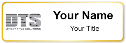 Custom name badges for Direct Title Solutions