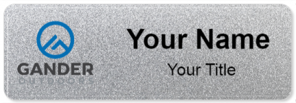 Custom name badges for Gander Outdoors