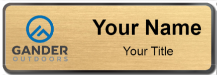 Custom name badges for Gander Outdoors