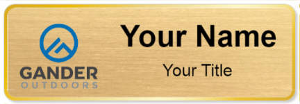 Custom name badges for Gander Outdoors