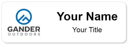 Custom name badges for Gander Outdoors