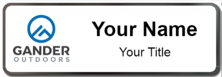 Custom name badges for Gander Outdoors