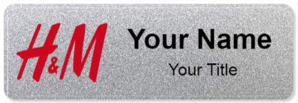 Custom name badges for H&M