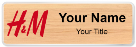 Custom name badges for H&M