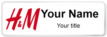 Custom name badges for H&M