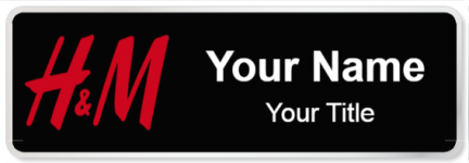 Custom name badges for H&M