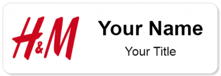 Custom name badges for H&M