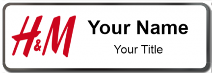 Custom name badges for H&M