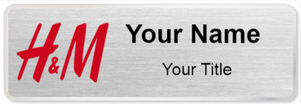 Custom name badges for H&M