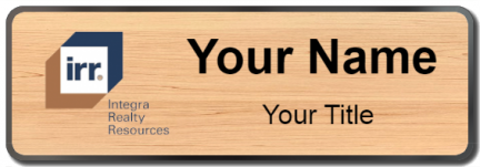 Custom name badges for Integra Realty Resources