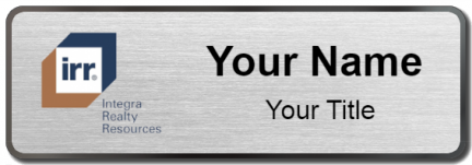 Custom name badges for Integra Realty Resources